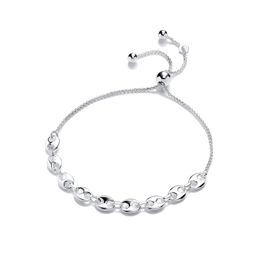 Adjustable Silver Mariner Link Adjustable Bracelet